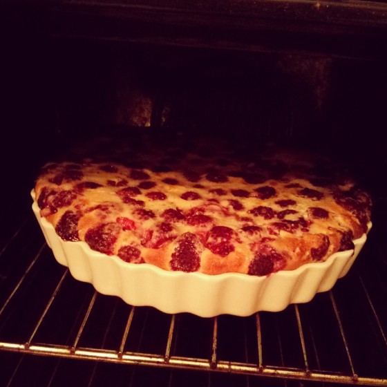 Clafoutis aux framboises