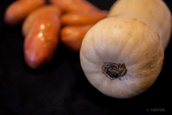 courge butternut et pommes de terre rosa