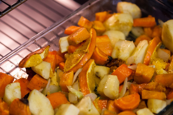 Légumes rôtis au four