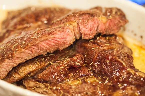 cuisson d'une côte de boeuf - cuisson à point