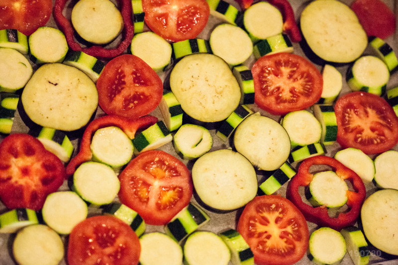 Légumes rôtis au four