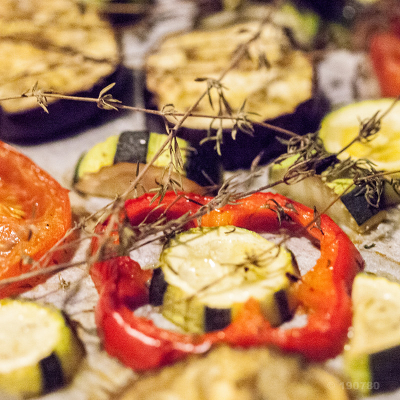 Légumes rôtis au four