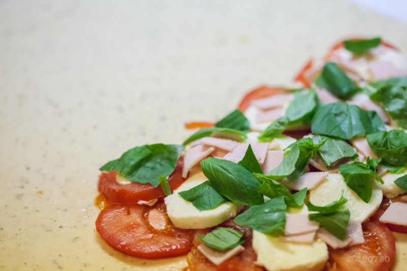 Fougasse tomates et mozzarella