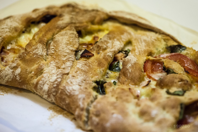 Fougasse tomates et mozzarella