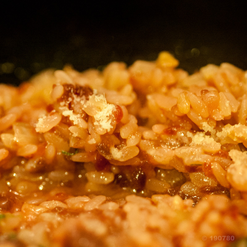 Risotto à la betterave rouge et à la bière