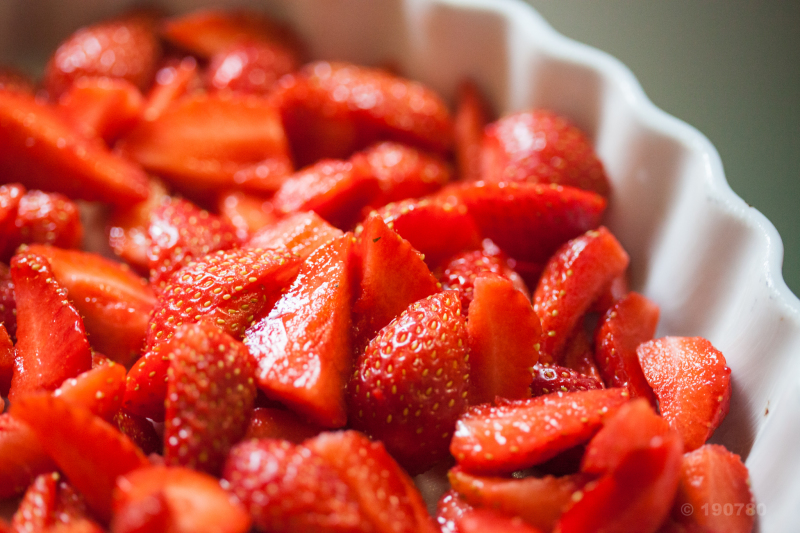 Crumble aux fraises