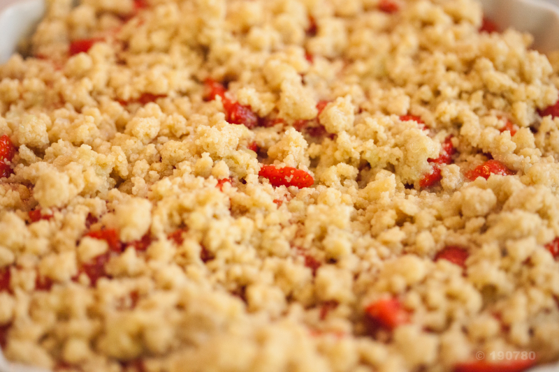 Crumble aux fraises