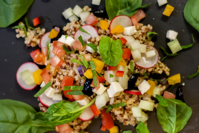 salade de quinoa et boulgour