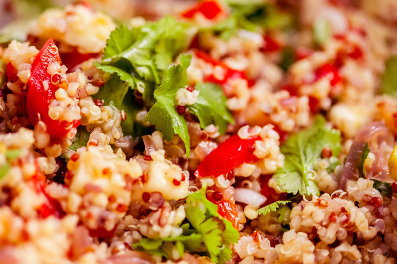 recette de salade de quinoa céréales pamplemousse