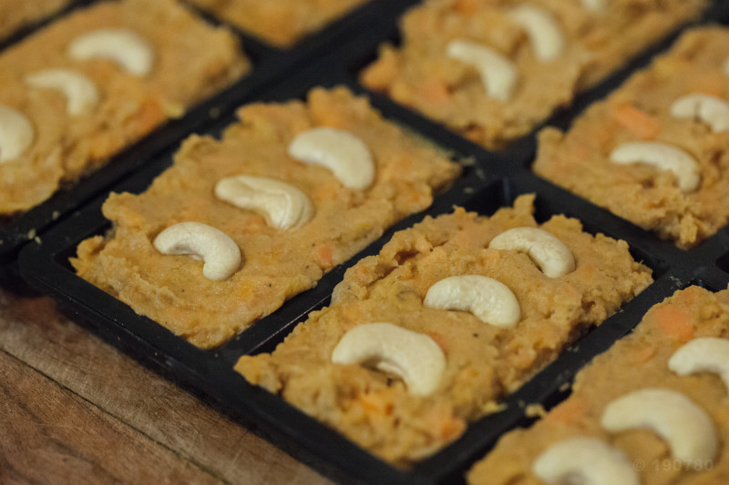 Financiers aux patates douces et bananes