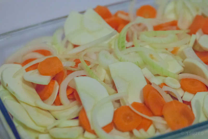 gratin de panais et carottes