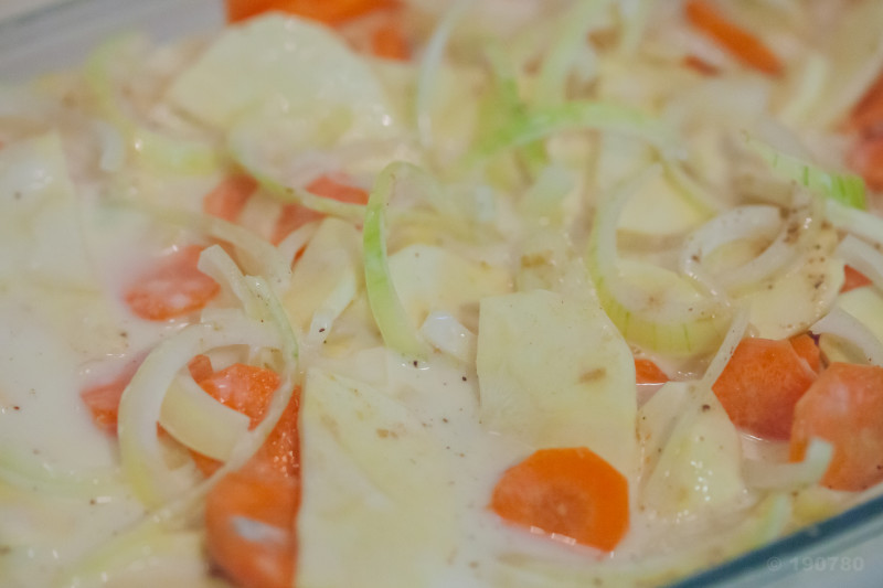 gratin de panais et carottes