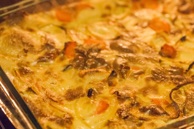 gratin de panais et carottes