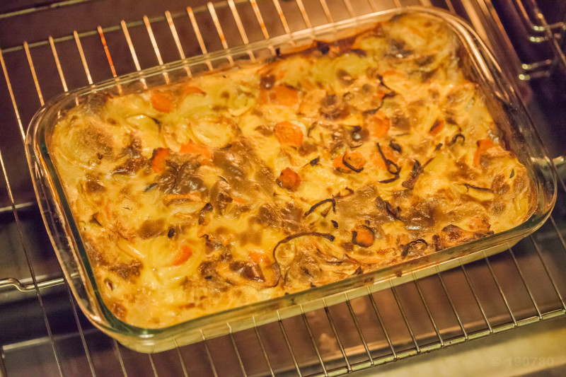 gratin de panais et carottes