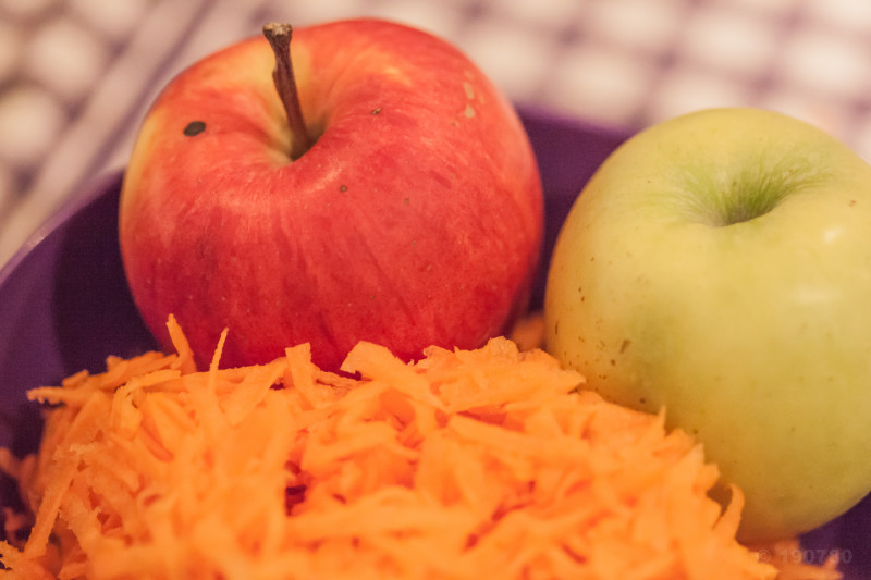 coleslaw pommes carottes preparation