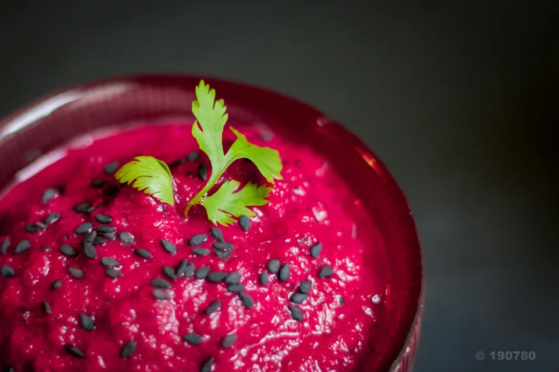 Gaspacho de betterave rouge