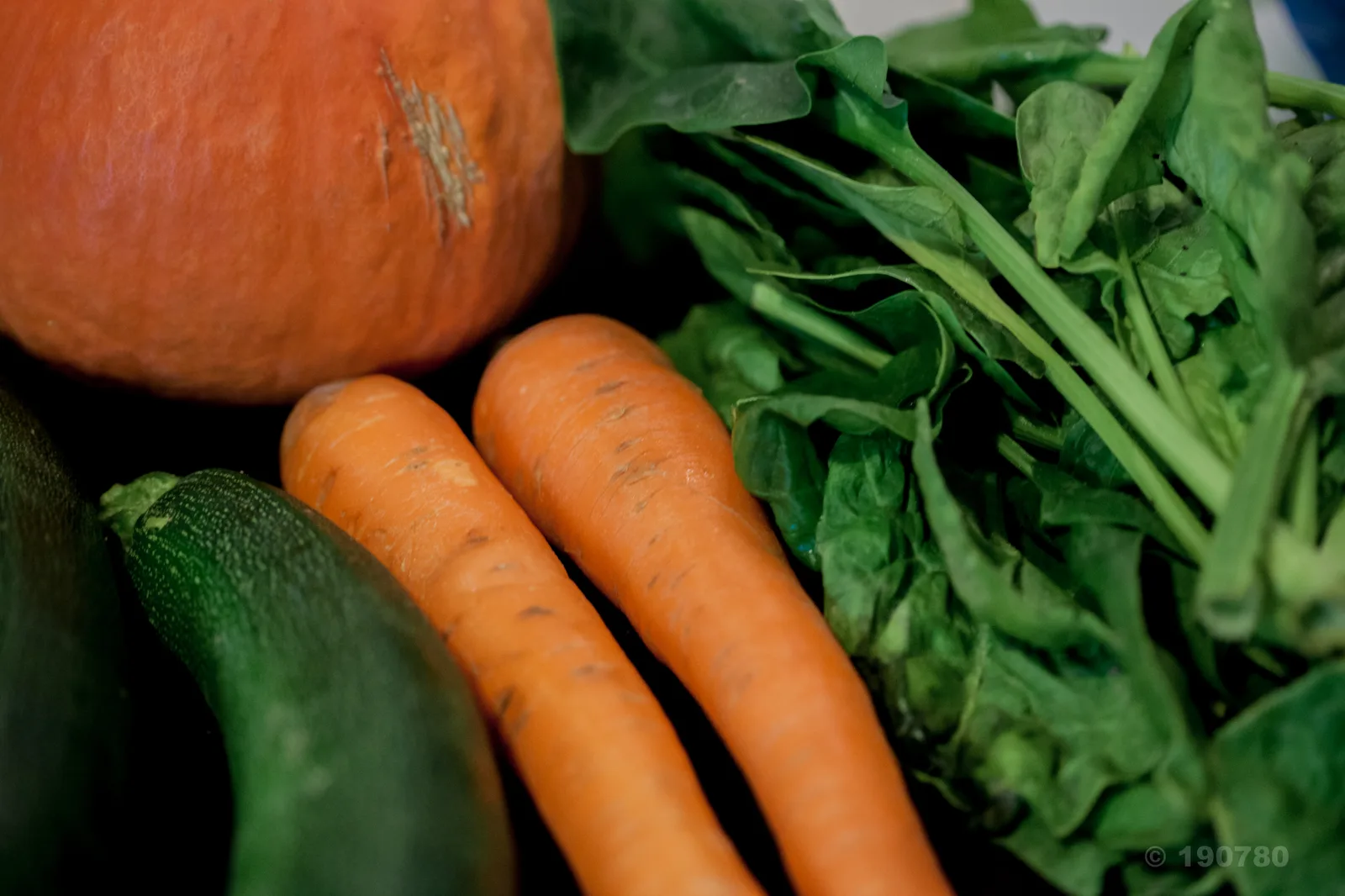 Potage de potimarron et épinards