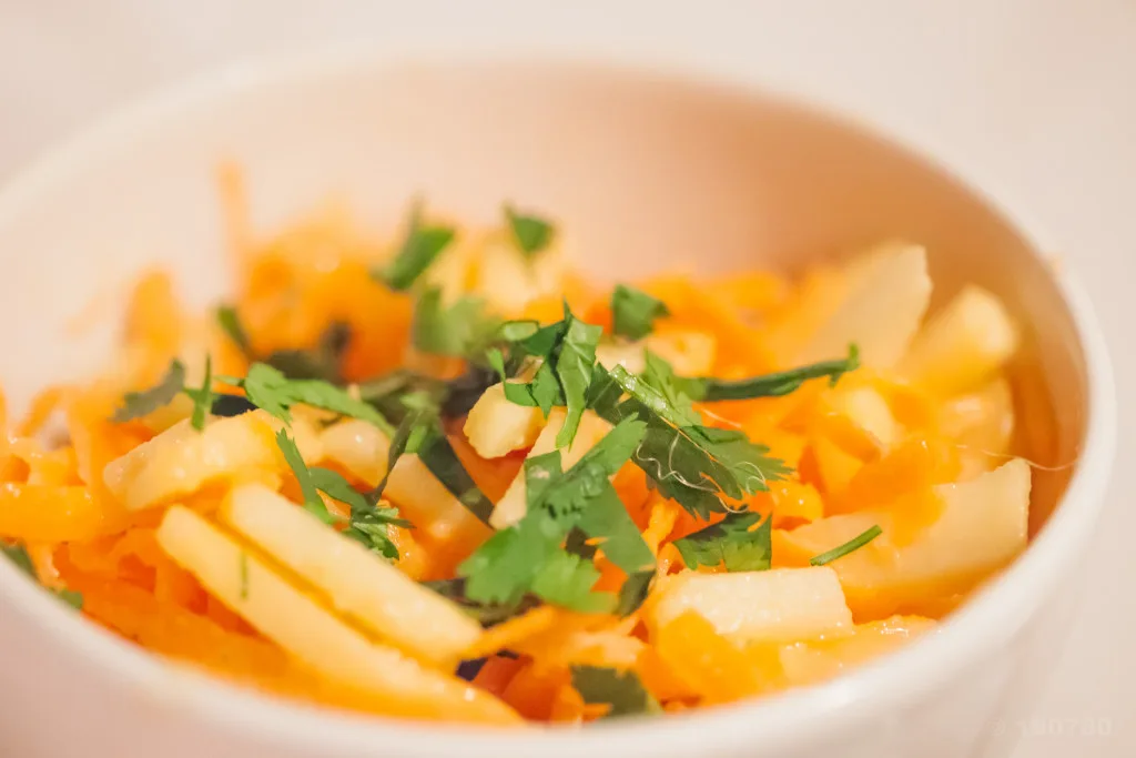 coleslaw de carottes et pommes