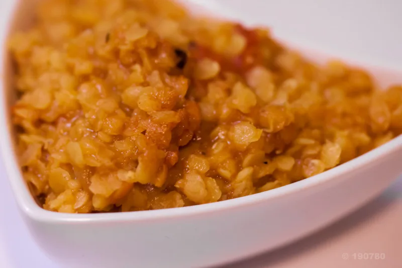 lentilles corail à la tomate