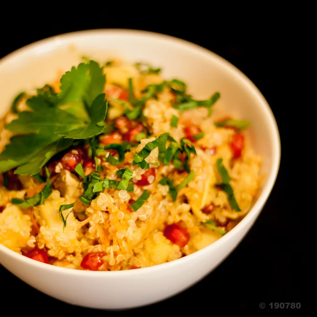 Salade de quinoa et grenade