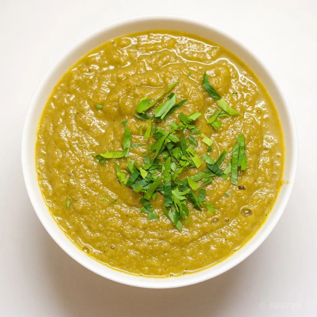 Soupe de topinambours et cresson au bleu