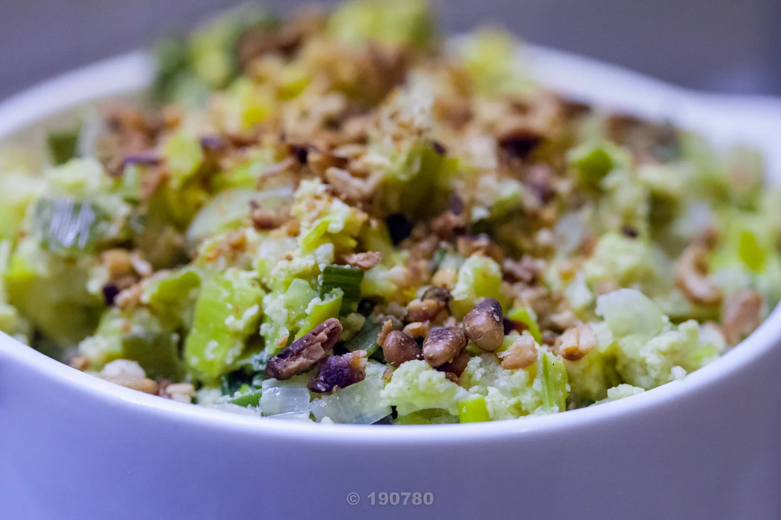Fondue de poireaux aux oeufs