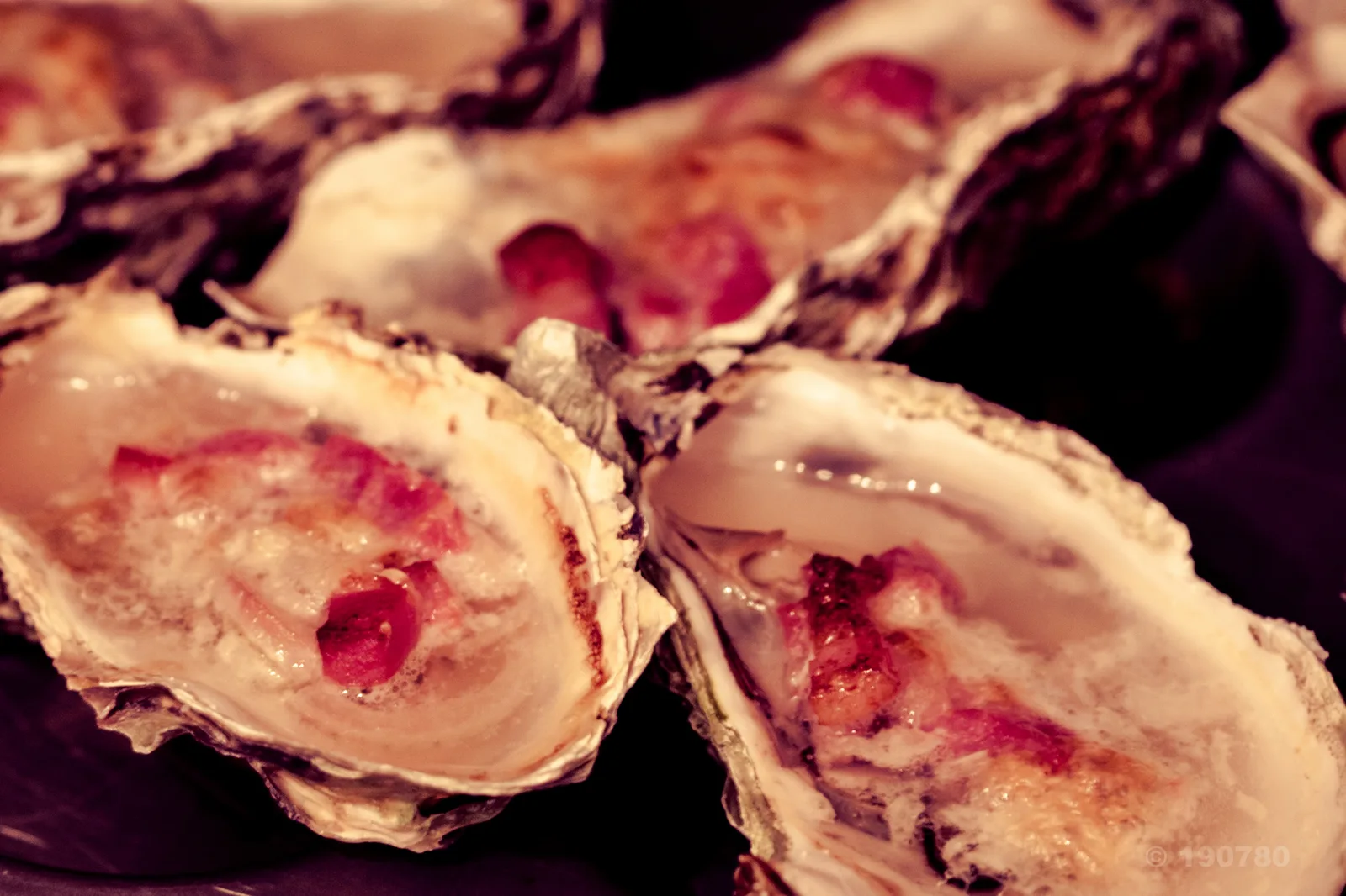 Huîtres gratinées à la champenoise