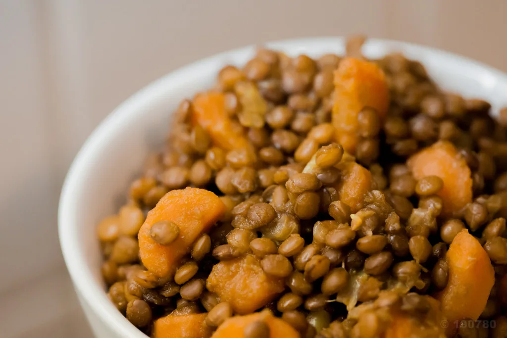 lentilles aux carottes parfumées au curcuma