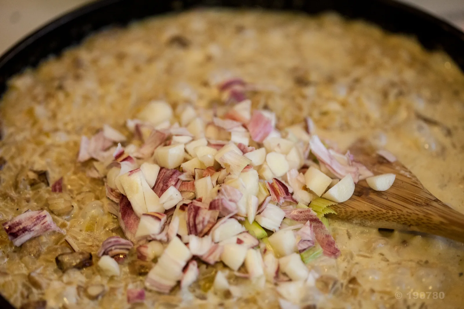 Risotto aux champignons et à l’ail nouveau