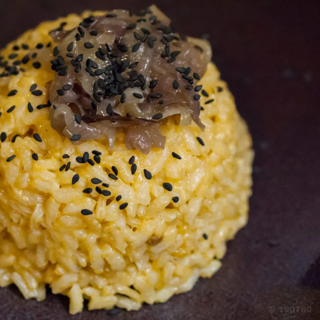 risotto aux légumes bulbes