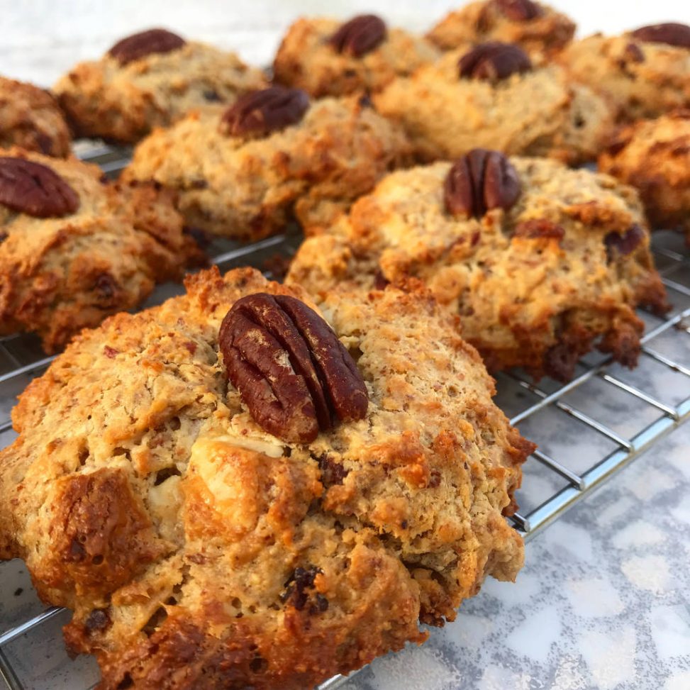 cookies au chocolat blanc, craneberries et noix de pécan - Charles cuisine